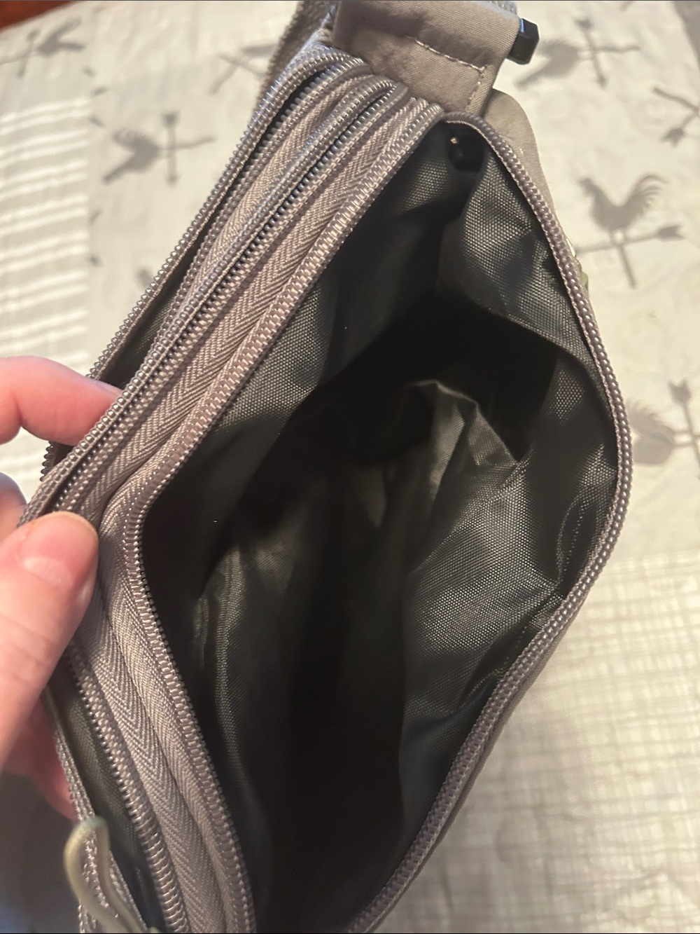 Gray Crossbody Bag - Picture 9 of 12